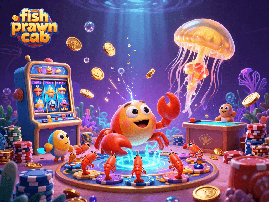 Join the fun with fish prawn crab bets alongside underwater casino excitement and a cosmic dealer