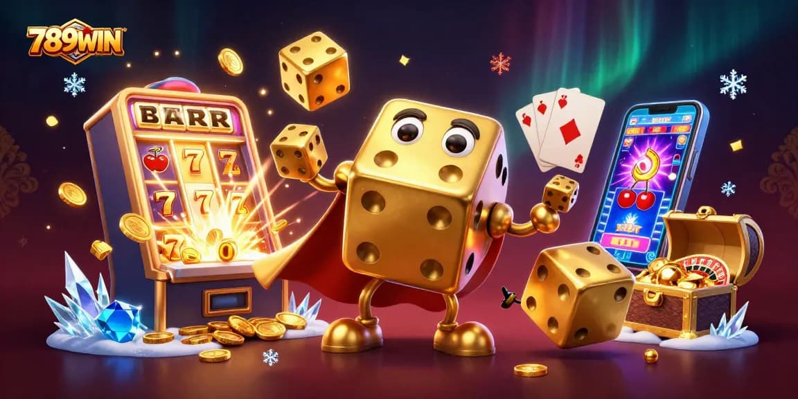 Experience thrilling gameplay at 789WIN with vibrant golden characters and jackpot excitement!