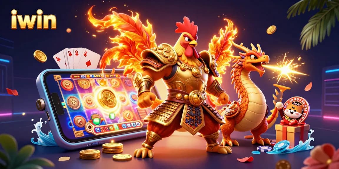 Engage with iwin through a vibrant, action-packed 3D representation of a casino adventure featuring unique characters.