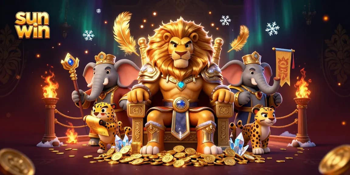 Experience the vibrant world of sun win in this exhilarating casino scene featuring dynamic characters and engaging elements.
