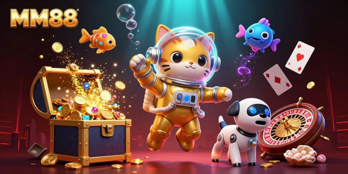 Experience thrilling wins and gaming excitement at MM88 with vibrant casino elements in action.