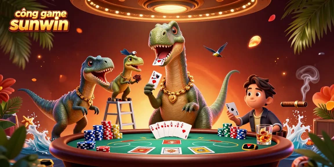 Engage in thrilling games at cổng game sunwin with unique 3D casino characters and vibrant poker scene.