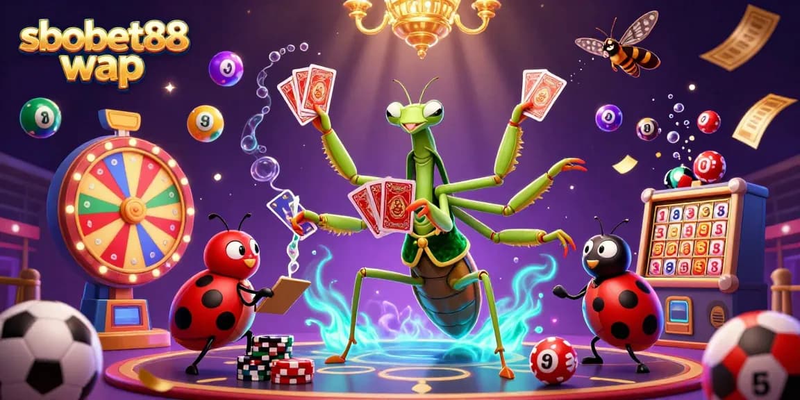 Engage in thrilling sports betting action with sbobet88 wap, featuring vibrant characters and dynamic game elements.
