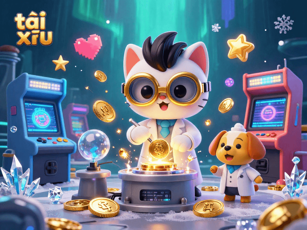 Experience the thrilling action of tài xỉu with colorful styles and dynamic casino elements in 3D.