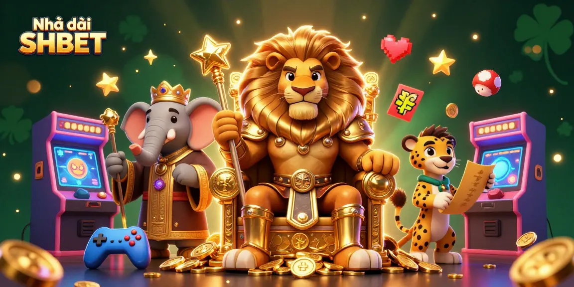 Experience winning excitement at Nhà cái SHBET with a dynamic illustration of casino royalty.