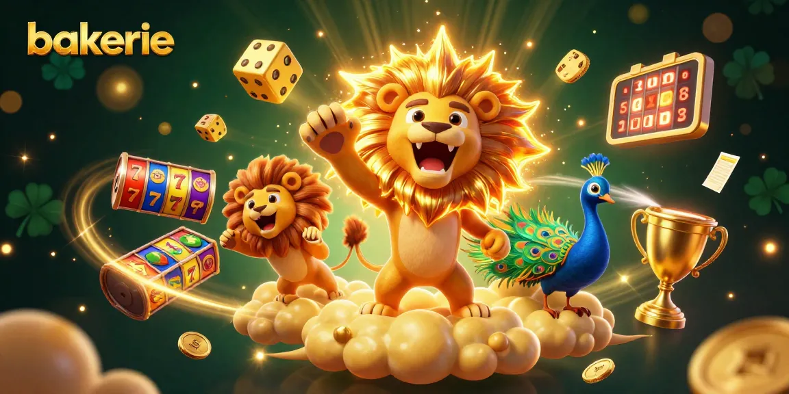 Visit bakerie for thrilling casino action featuring a roaring sun lion and lively slots