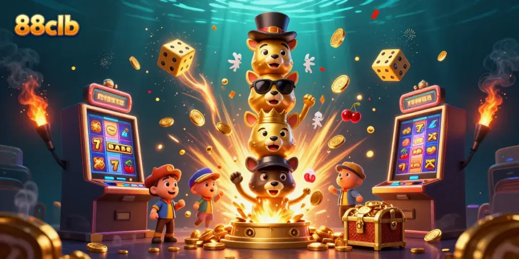 Join the excitement at 88clb with golden totem poles and thrilling casino games bursting with rewards!