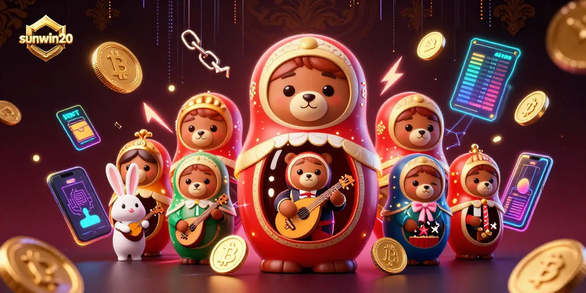 Experience thrilling gaming at sunwin20 with vibrant 3D cartoon casino elements.