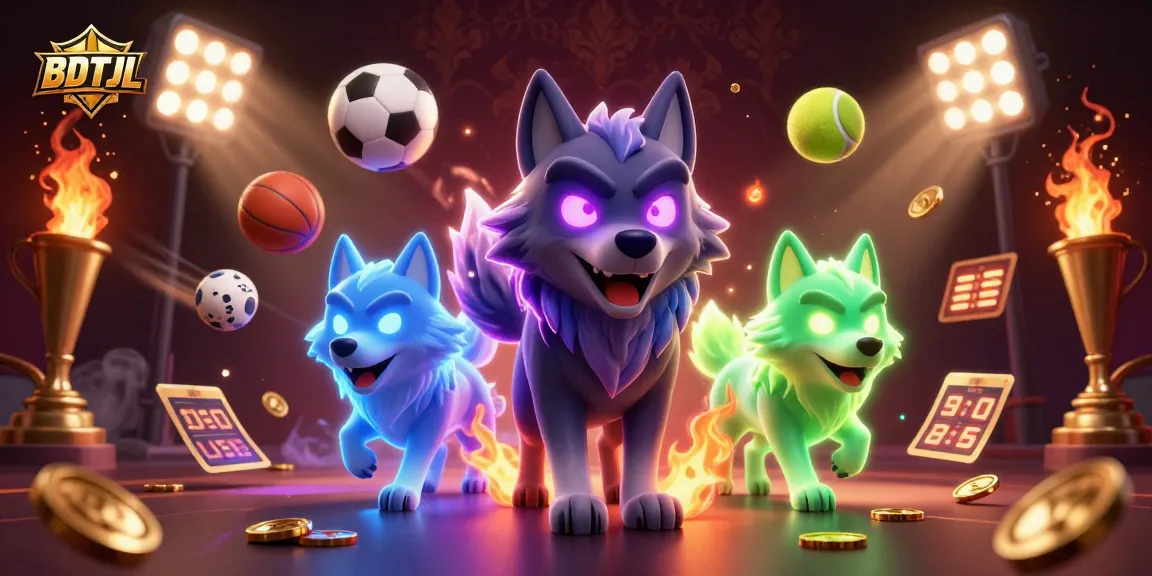 Engage with BDTJL as the wolf pack leader battles sports bets in a dynamic casino atmosphere.