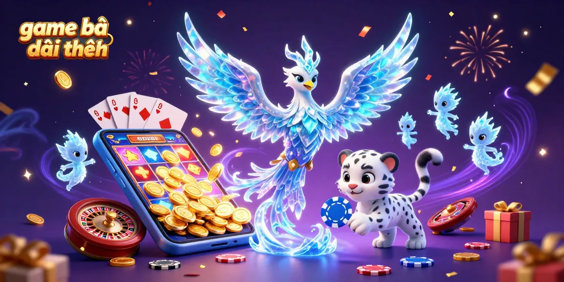 Engage in thrilling gameplay with game bài đổi thưởng as vibrant characters and casino elements enhance the excitement