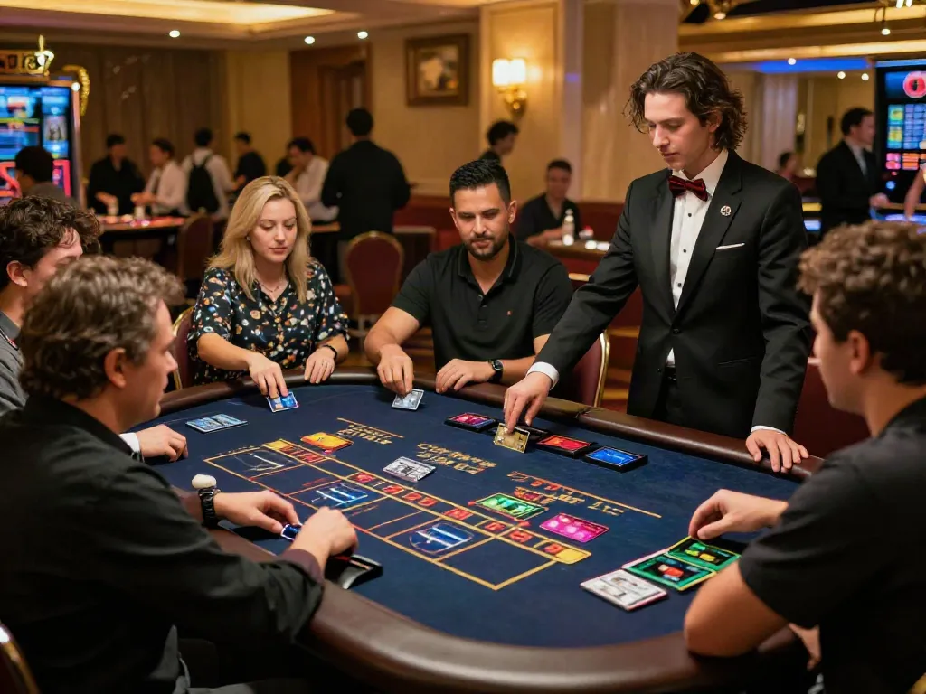 Players enjoying live dealer games at casinos that accept credit card in a vibrant atmosphere.