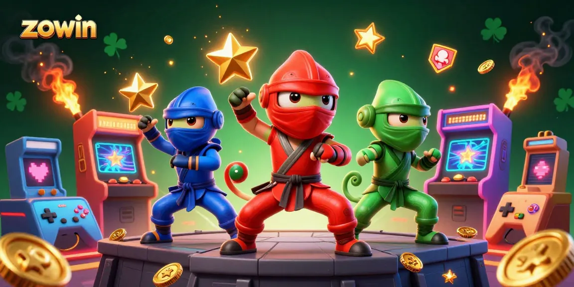 Zowin offers vibrant 3D action with ninja chameleons and arcade elements for thrilling gaming experiences.