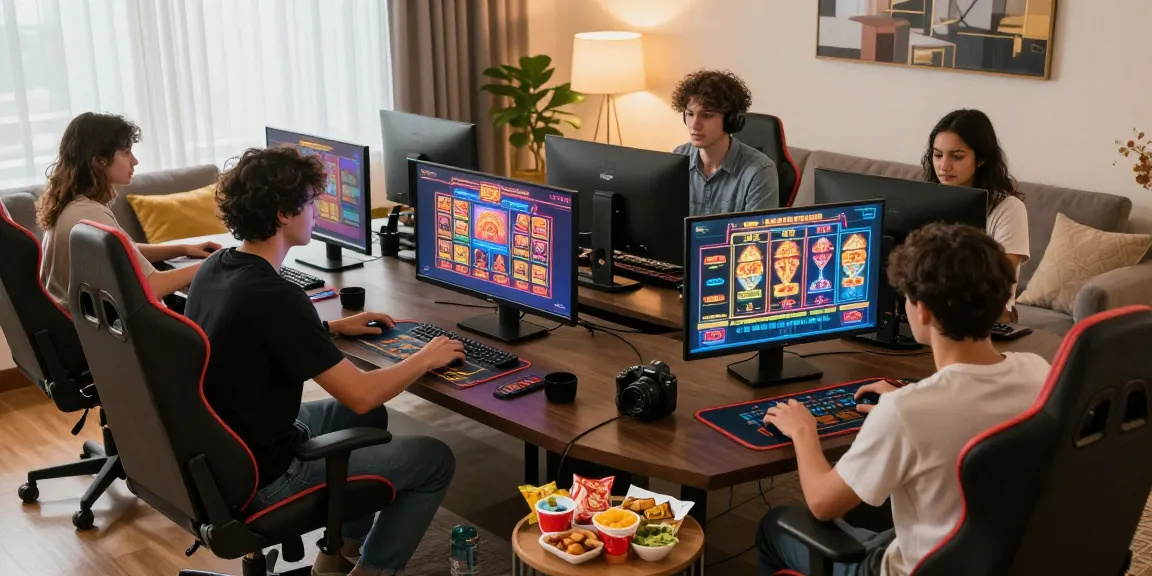 Online gaming scene showcasing players using jumpspace.org.uk for exciting credit card casino experiences at home.