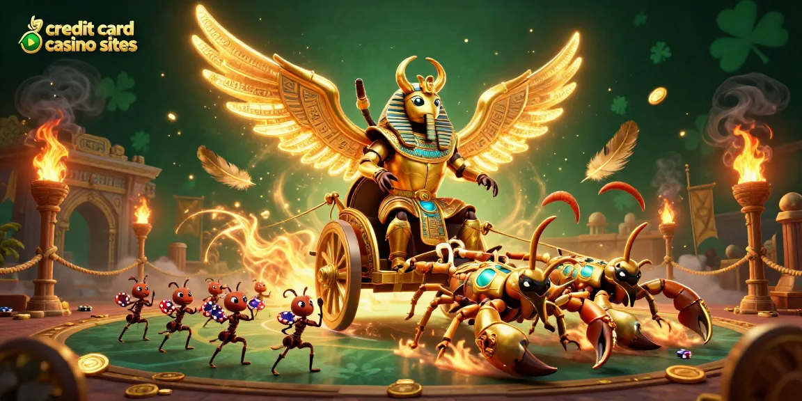 Engage with credit card casino sites featuring thrilling gameplay and vibrant golden visuals.