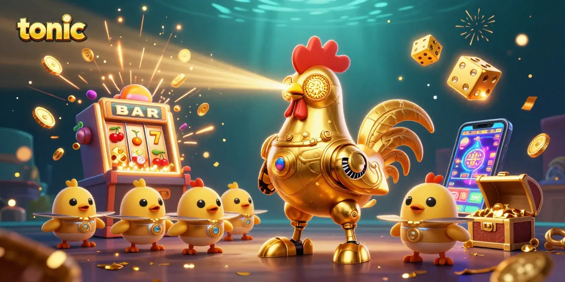 Tonic engages players with vibrant casino excitement, featuring dynamic slot machines and colorful game elements.