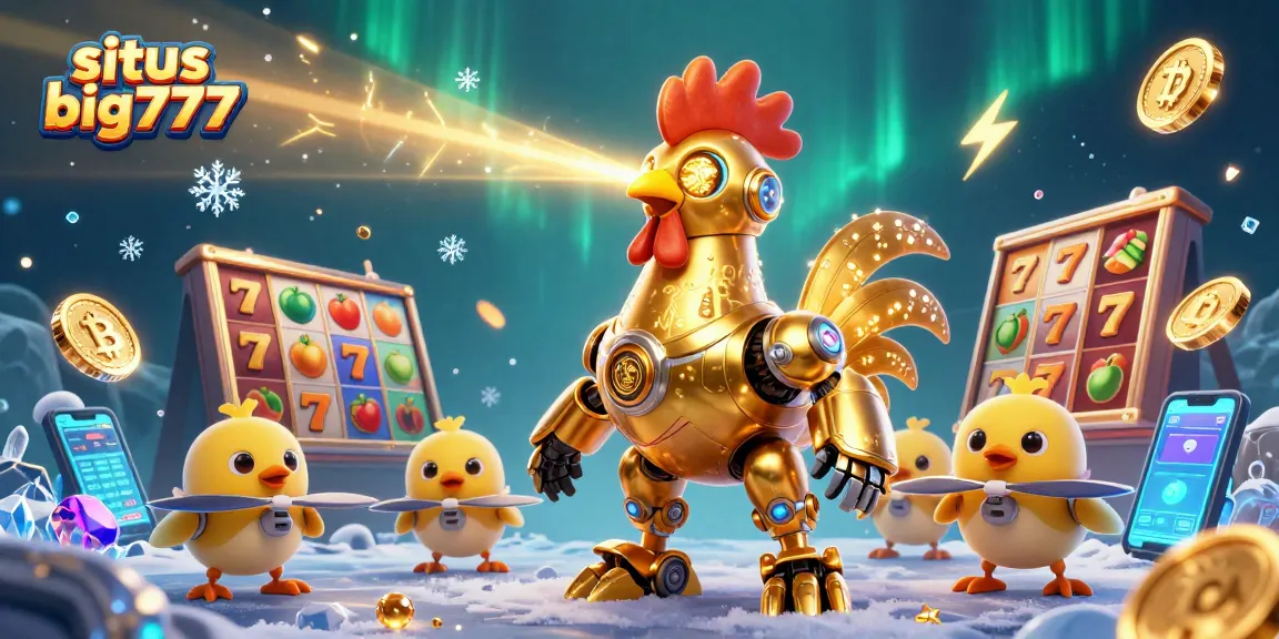 Engage with situs big777 through exciting slot reels and golden rooster robot adventures.