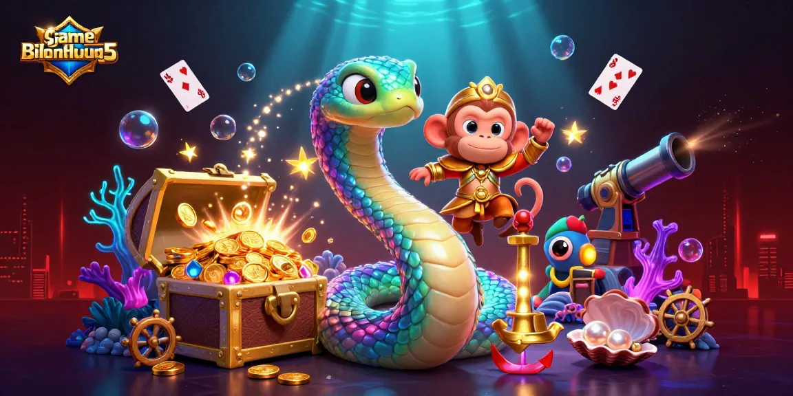 Engage in thrilling gameplay at gamebaidoithuong5 with captivating underwater scenes and vibrant characters.