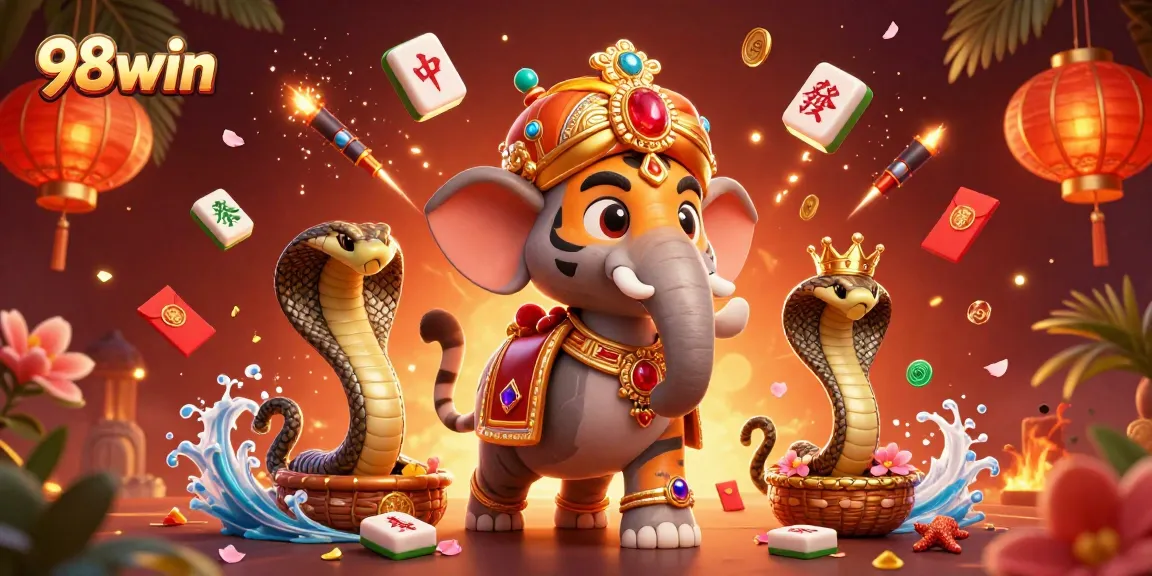 Engage in thrilling gameplay at 98win with a vibrant casino scene featuring dynamic elements.