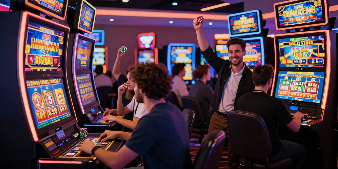 Players engaging with modern games at a credit card casino, highlighting the vibrant atmosphere of being-there.org.uk.