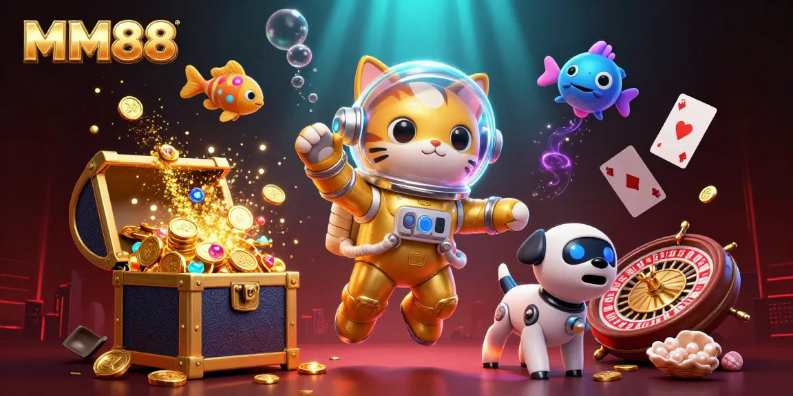 Experience thrilling wins and gaming excitement at MM88 with vibrant casino elements in action.