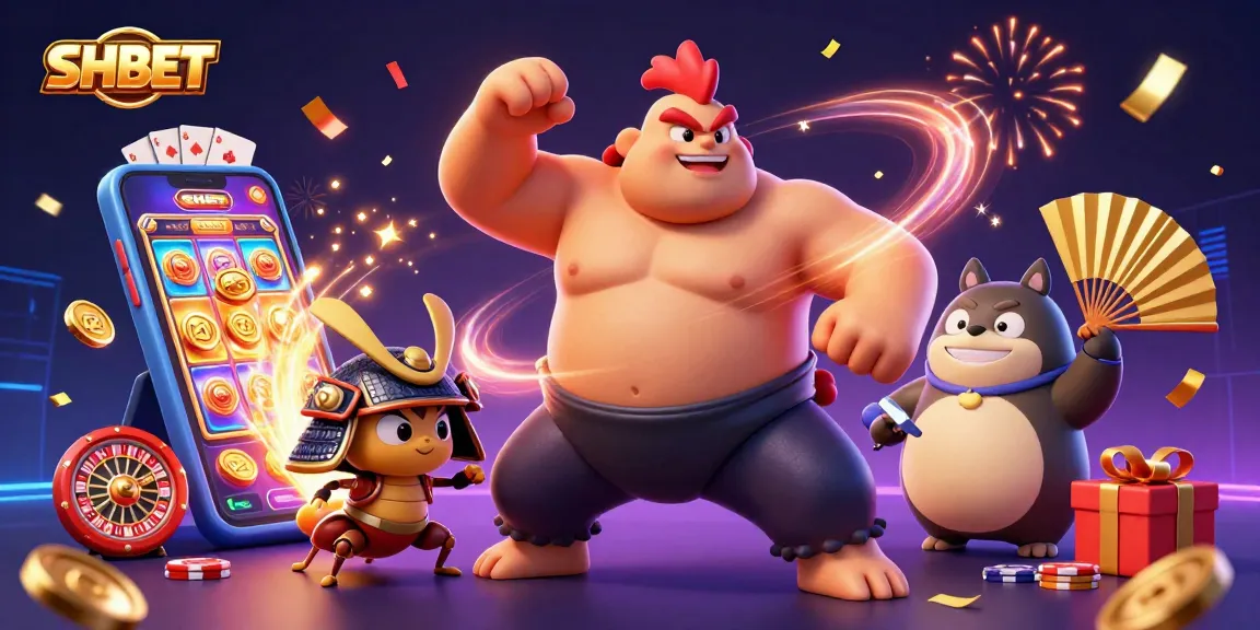 Join SHBET’s exhilarating casino experience featuring a sumo rooster and samurai cricket!