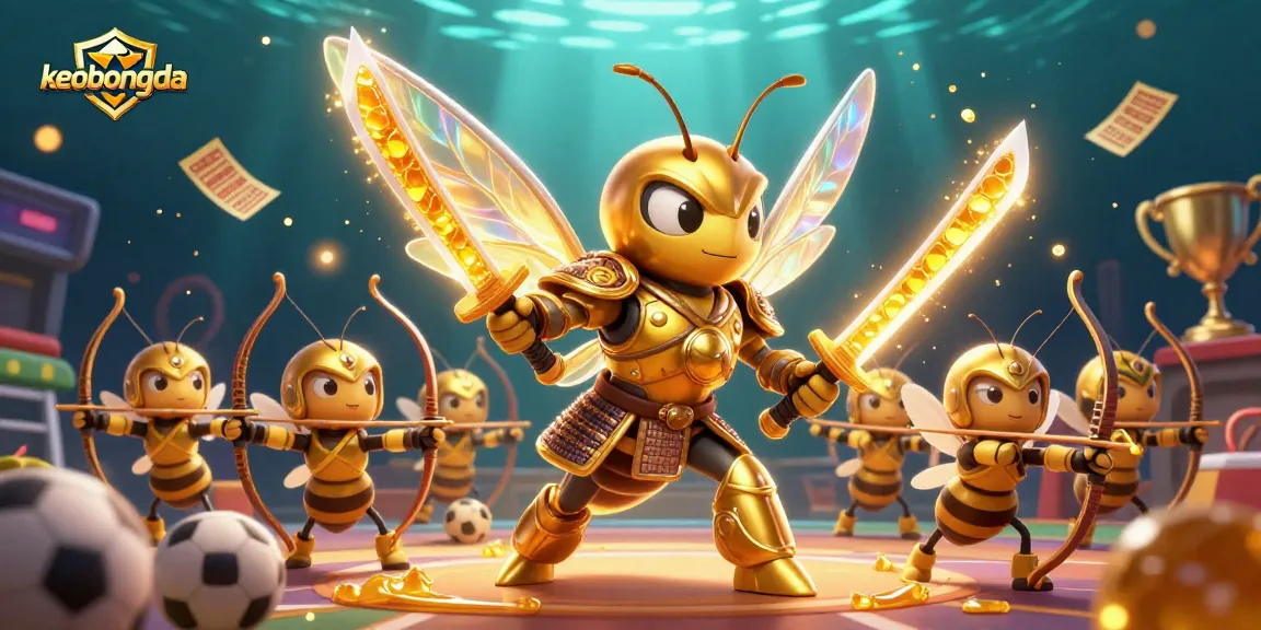 Engage with keobongda's thrilling sports betting scene featuring dynamic elements and colorful characters.