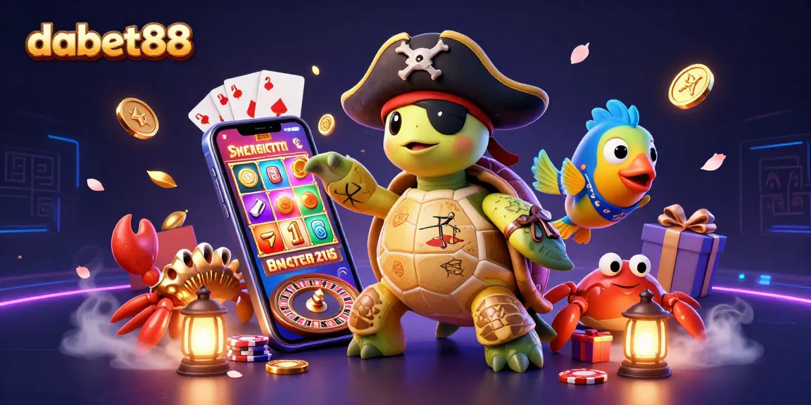 Dabet88 engagement with thrilling slot games featuring vibrant 3D characters and immersive casino elements.