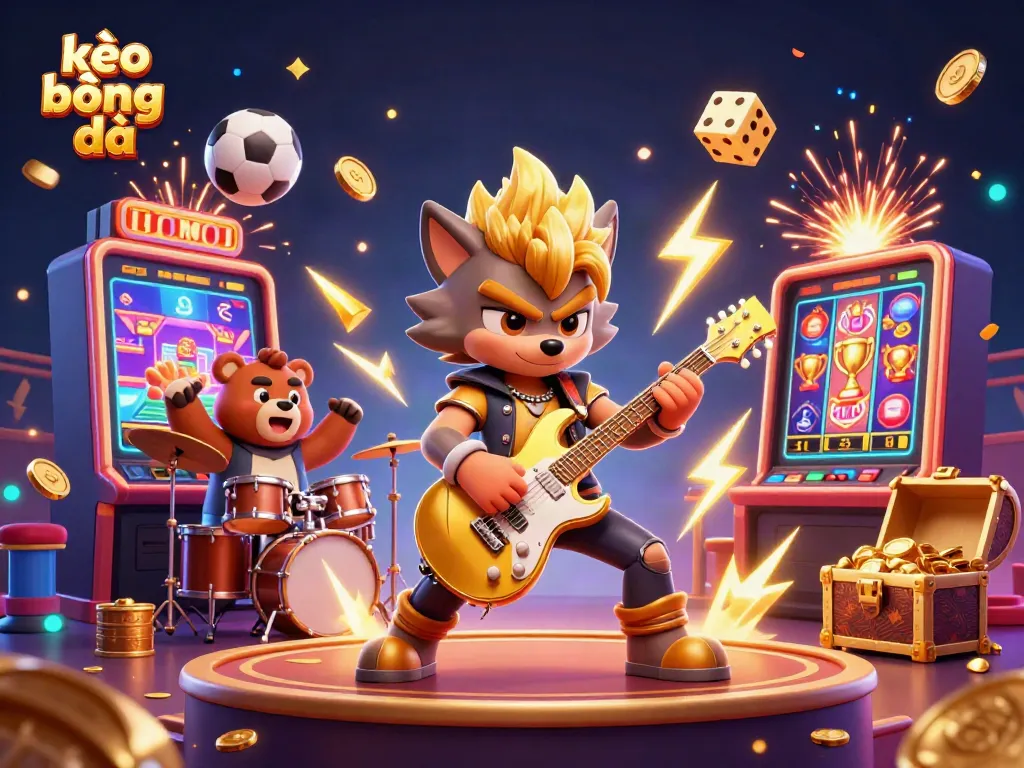 Experience kèo bóng đá excitement with dynamic betting and jackpot elements in a vibrant casino scene.