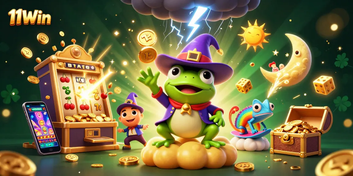 Win big with 11Win in a vibrant casino world exploding with coins and games.