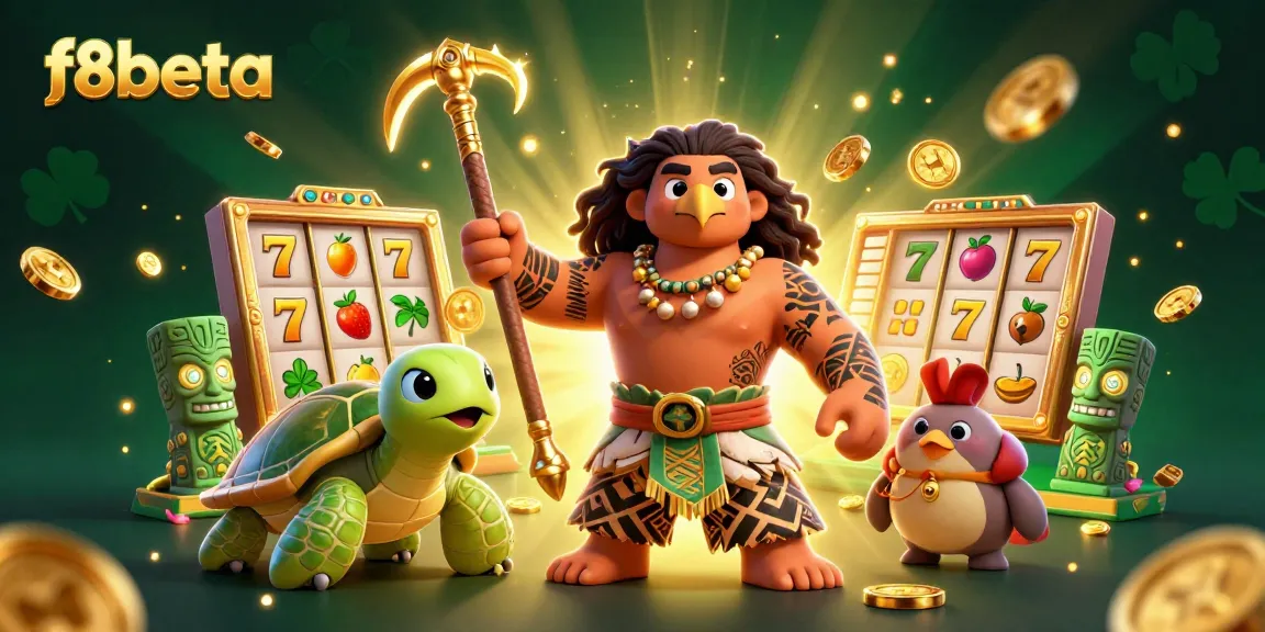 Join f8beta at the vibrant casino world with thrilling slot machines and fun gaming elements.