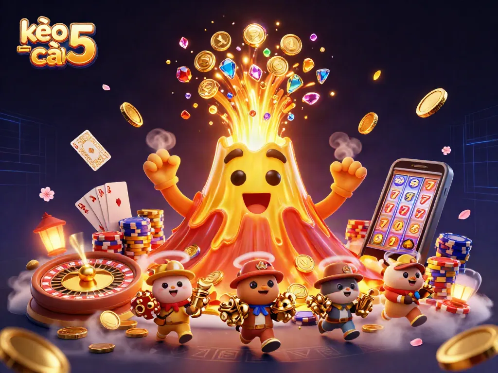 Engage with kèo nhà cái 5's vibrant casino scene featuring joyful treasures and thrilling gameplay.