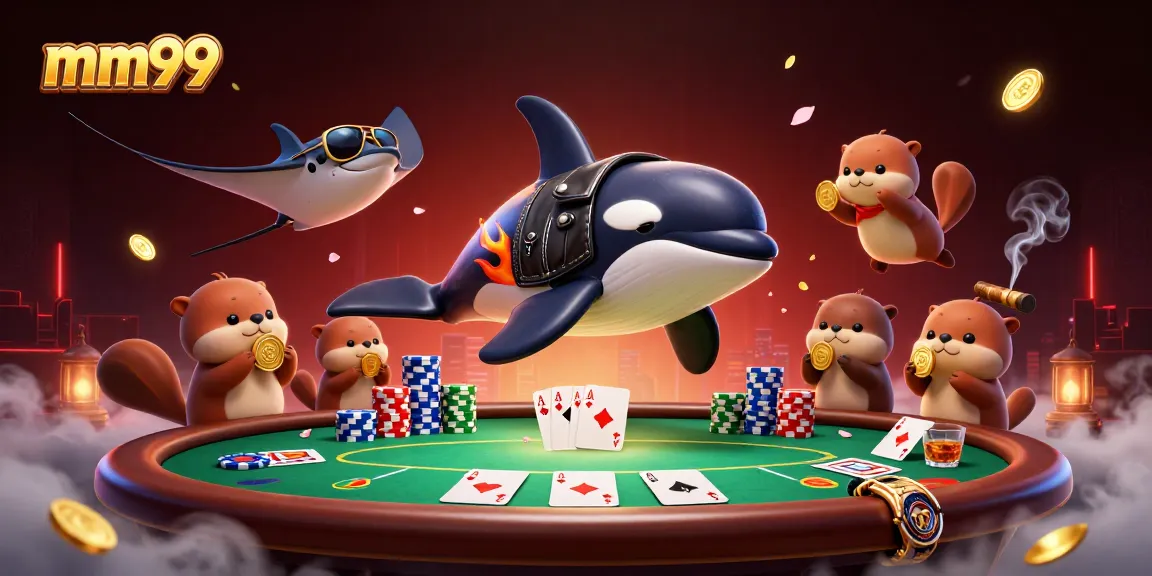 Experience thrilling gameplay at mm99 with lively characters in a vibrant casino setting.