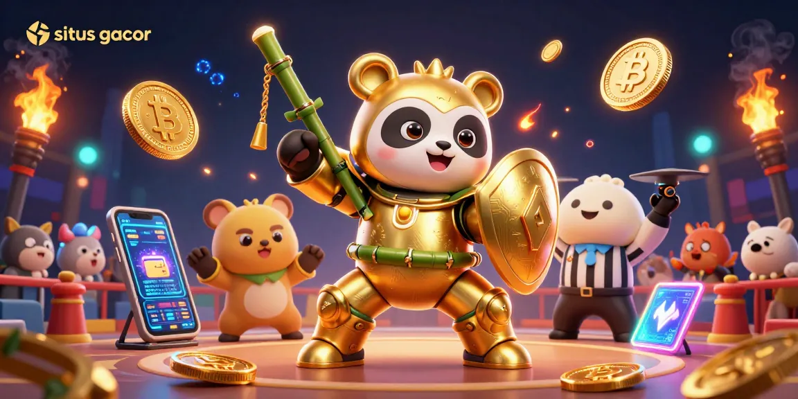 Situs gacor showcases thrilling 3D casino action with vibrant characters and electrifying game elements.