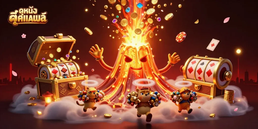 ดูหนังออนไลน์ภาพที่เต็มไปด้วยเกมสล็อตก้อนทองและสัตว์สำรวจที่นำโชค