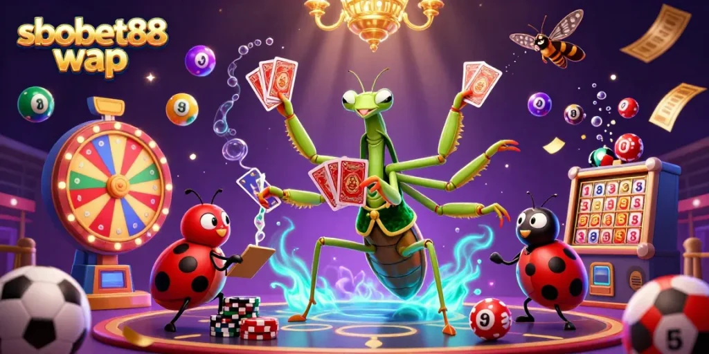 Engage in thrilling sports betting action with sbobet88 wap, featuring vibrant characters and dynamic game elements.