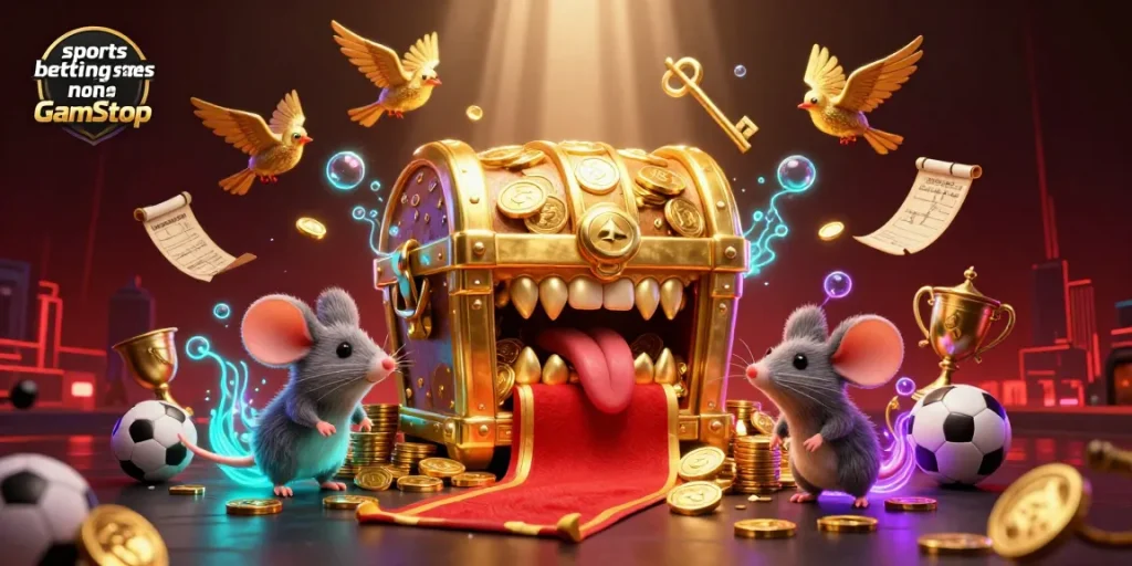 Experience sports betting sites not on GamStop with dynamic characters in a thrilling casino environment.